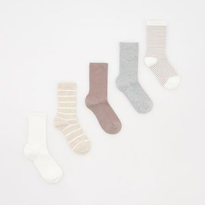 Reserved - Dlouhé ponožky 5 pack - Krémová obraz