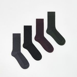 Reserved - 4 pack ponožek s vaflovou strukturou - Šedá obraz