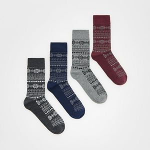 Reserved - Sada 4 párů ponožek - Šedá obraz