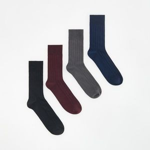 Reserved - Sada 4 párů ponožek - Bordó obraz