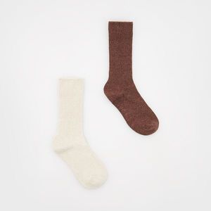 Reserved - Sada 2 párů ponožek - Béžová obraz