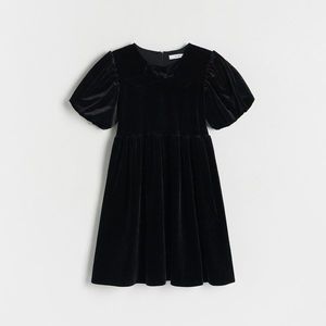 Reserved - Velurové šaty - Černý obraz