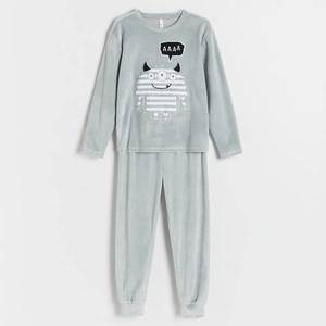 Reserved - Dvoudílné pyžamo s aplikací - Světle šedá obraz