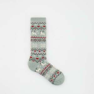 Reserved - Ponožky s vánočním motivem - Zelená obraz