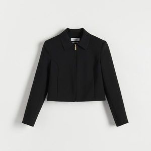 Reserved - Krátká bunda s límcem - Černý obraz