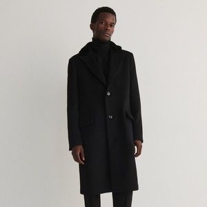 Reserved - Jednořadý kabát s vlnou - obraz
