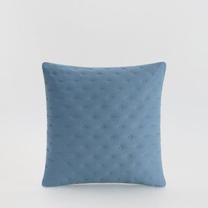 Reserved - Bavlněný povlak na polštář s vyšívanými detaily - Modrá obraz