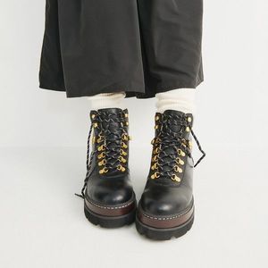 Reserved - Kotníkové boty s vázačkou - Černý obraz
