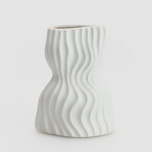 Reserved - Váza organického tvaru - Bílá obraz