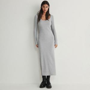 Reserved - Žerzejové šaty - Světle šedá obraz