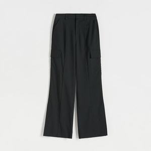 Reserved - Kalhoty s cargo kapsami - Černý obraz