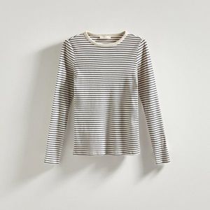 Reserved - Bavlněné tričko s dlouhými rukávy - Tmavomodrá obraz