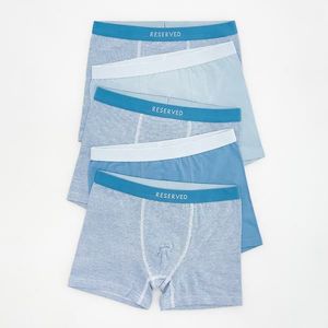 Reserved - Sada 5 kusů boxerek s vysokým podílem bavlny - Modrá obraz