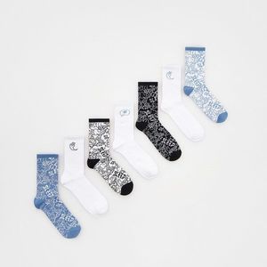 Reserved - Sada 7 párů ponožek s vysokým podílem bavlny - Modrá obraz