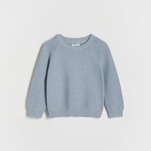 Reserved - Strukturální svetr s bavlnou - Modrá obraz