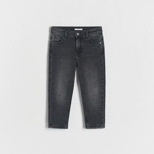 Reserved - Elastické džíny regular - Černý obraz