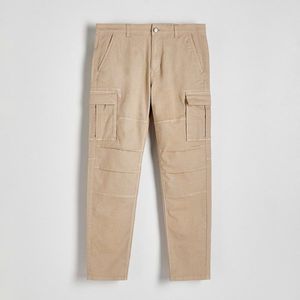 Reserved - Kalhoty JOGGERS CARGO - Béžová obraz