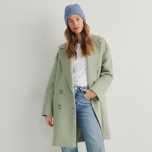 Reserved - Dvouřadý kabát - Zelená obraz