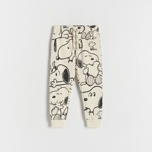 Reserved - Teplákové joggery Snoopy - Krémová obraz