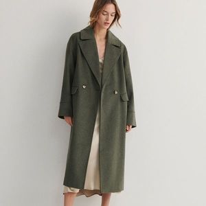 Reserved - Dámský kabát - Zelená obraz