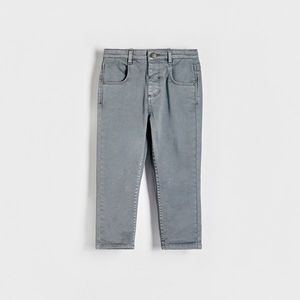 Reserved - Pružné kalhoty regular - Světle šedá obraz