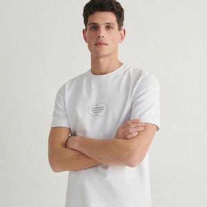 Reserved - Tričko regular s potiskem - Bílá obraz
