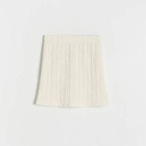 Reserved - Strukturovaná žerzejová sukně - Krémová obraz