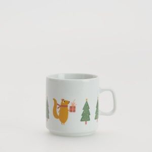 Reserved - Porcelánový hrnek s vánočním motivem - Vícebarevná obraz