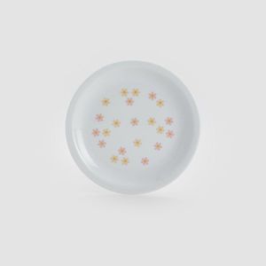 Reserved - Porcelánový talíř s květinami - Vícebarevná obraz