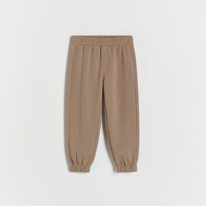 Reserved - Bavlněné kalhoty joggers - Hnědá obraz