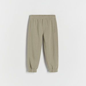 Reserved - Bavlněné kalhoty joggers - Zelená obraz
