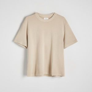 Reserved - Vyšisované tričko - Béžová obraz