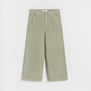 Reserved - Bavlněné kalhoty - Zelená obraz