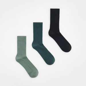 Reserved - Sada 3 párů ponožek - Zelená obraz