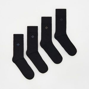 Reserved - Sada 4 párů ponožek - Černý obraz