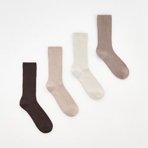 Reserved - Sada 4 párů ponožek - Hnědá obraz