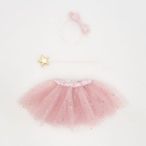 Reserved - Girls` skirt costume, hairband & wand - Růžová obraz