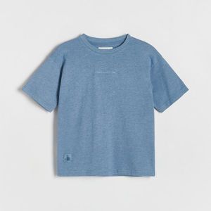 Reserved - Tričko s vyšíváním - Modrá obraz