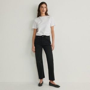 Reserved - Rovné džíny s vysokým pasem - Černý obraz