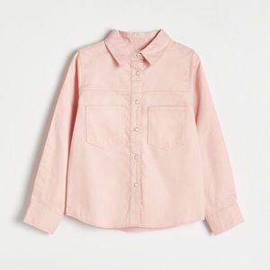 Reserved - Bavlněná košile s výšivkou - Růžová obraz