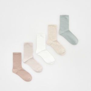 Reserved - Sada 5 párů ponožek s vysokým podílem bavlny - Růžová obraz