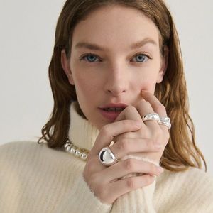 Reserved - Sada postříbřených prstenů - Stříbrná obraz