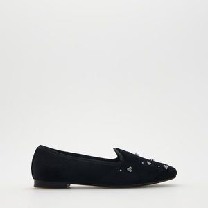 Reserved - Ladies` loafer shoes - Černý obraz
