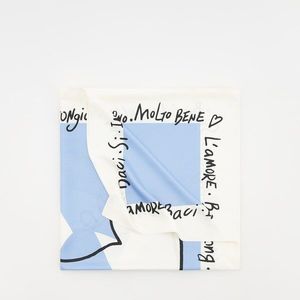Reserved - Vzorovaný šátek - Modrá obraz