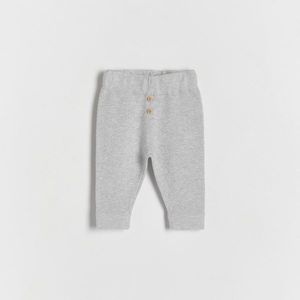 Reserved - Bavlněné kalhoty - Světle šedá obraz