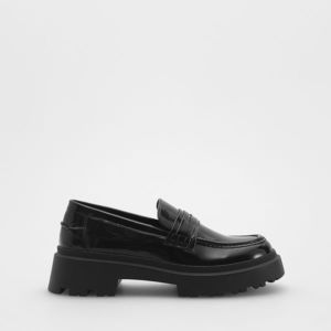 Reserved - Lakované loafers - Černý obraz