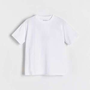 Reserved - Bavlněné tričko oversized - Bílá obraz