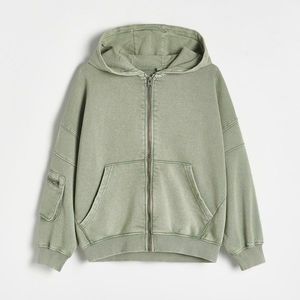 Reserved - Mikina na zip s kapucí - Zelená obraz