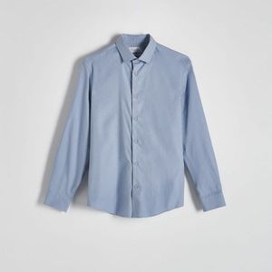 Reserved - Košile regular fit s vysokým podílem bavlny - Modrá obraz