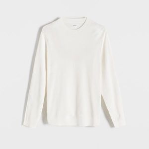 Reserved - Bavlněný svetr - Bílá obraz
